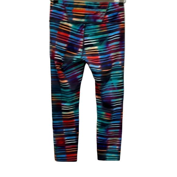 ATHLETA colorful capri leggings XS gym workout yoga running athleisure multi - Picture 2 of 5
